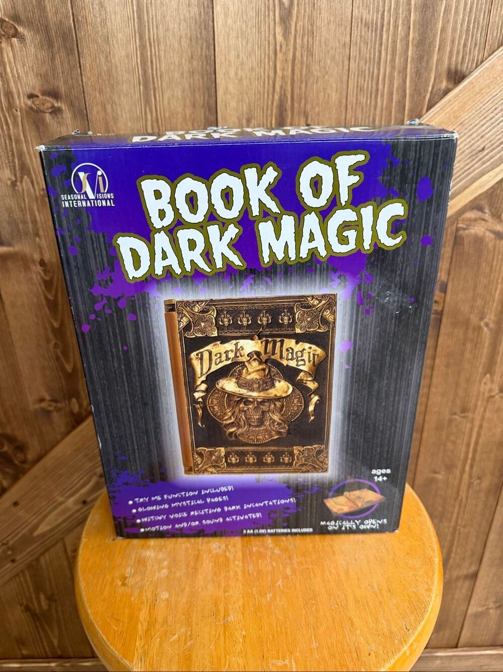 Seasonal Visions International Book of Dark Magic Animated Halloween Prop Workin